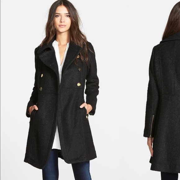 Guess Wool Coat - Black - Picture 2 of 8
